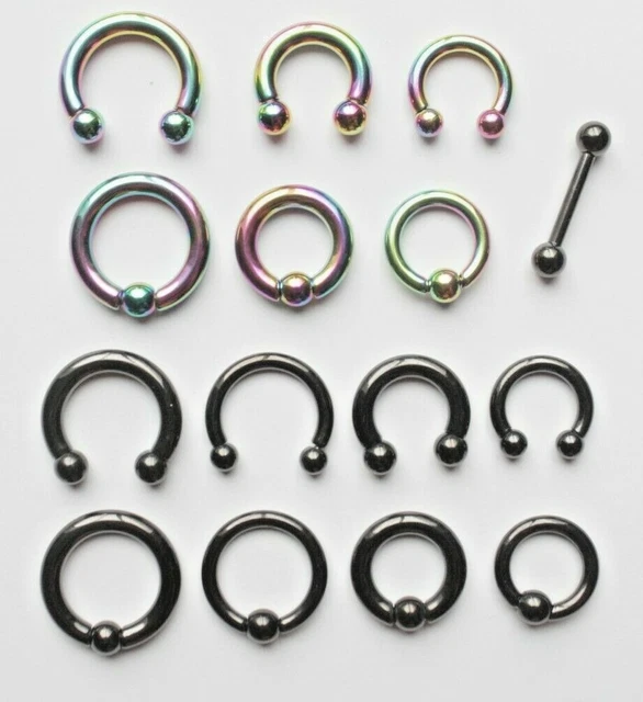 8G 6G CBR Genital Prince Albert Heavy Gauge Spring Captive Bead