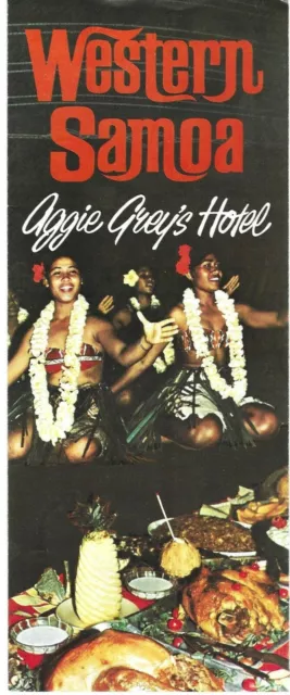 Vintage Brochure Aggie Greys Hotel Western Samoa Photo Images 1960s-1970s