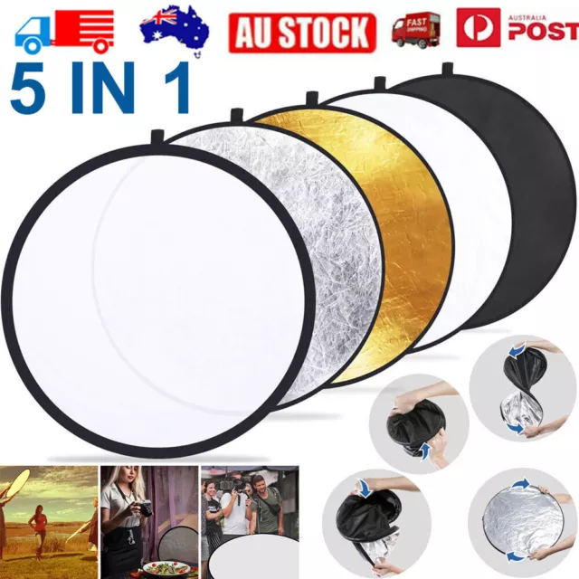 5 in1 Photo Reflector Studio Photography Light Multi Collapsible Light Reflector
