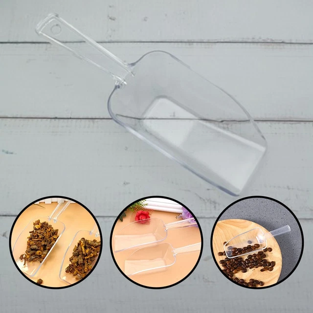 Nuovissima pala per gelato trasparente mini 14,61*3*1,8 cm 6 pz. dessert