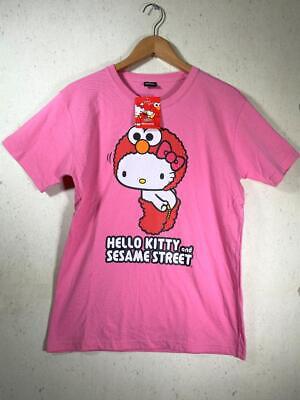 Sanrio Hello Kitty Sesame Street Collaboration T-Shirt Pink M from japan