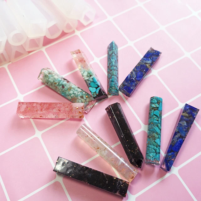 Kieselgel Silikonform-Set Für Anhänger Schmuck Kristall-Epoxy