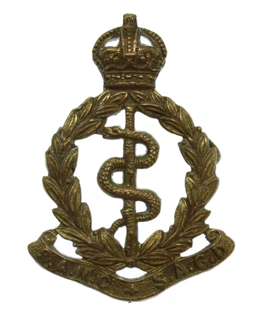 South African Medical Corps Officer's Cap Badge - King's Crown #22