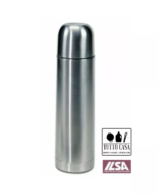 Ilsa Thermos Acciaio Inox Termos Bottiglia Termica 0,20 0,35 0,50 0,75 1 Lt Litr
