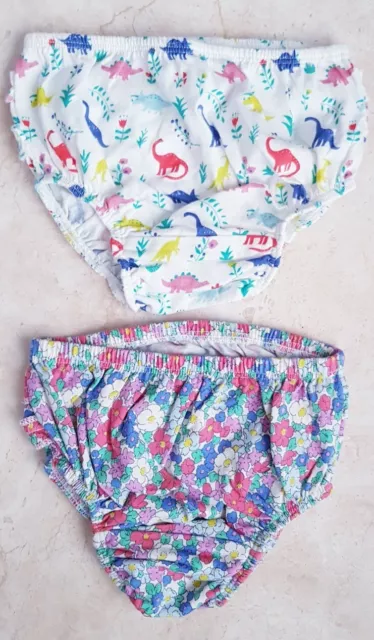 MINI BODEN BABY GIRLS Size 3-6 MONTHS Knickers BLOOMERS Set OF 2 BRAND NEW