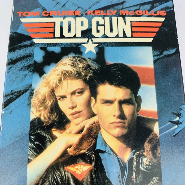 TOP GUN VHS Tape Movie Tom Cruise Full Screen Edition Kelly McGillis