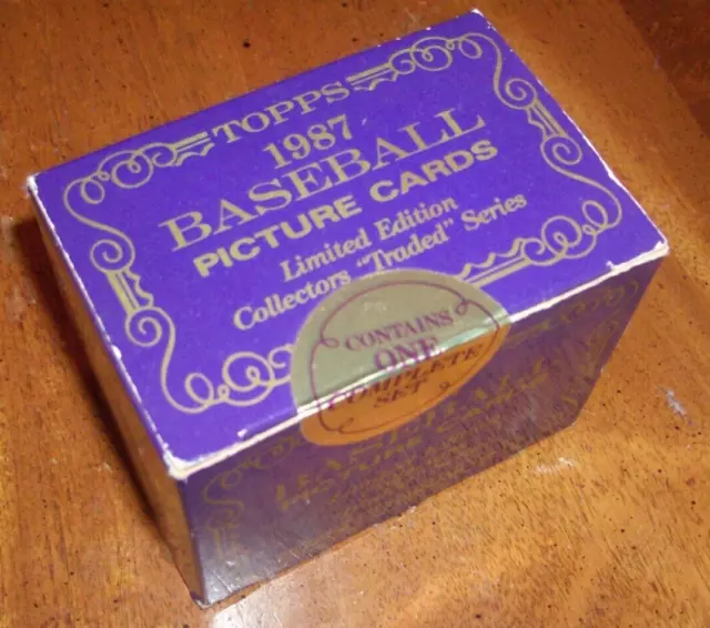 1987 Limited Edition Topps Complete Baseball Set-Sealed-132 Cards (L@@K!)