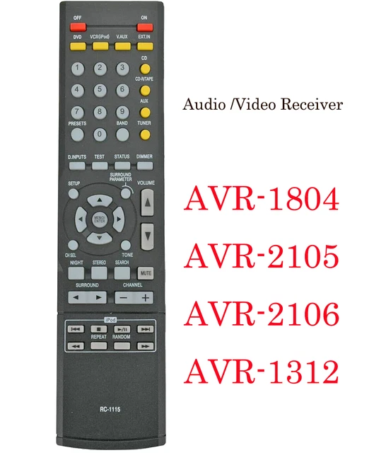 Remote AV Receiver For Denon AVR-1506 AVR-1905 AVR-484 AVR-2106 1804 2105