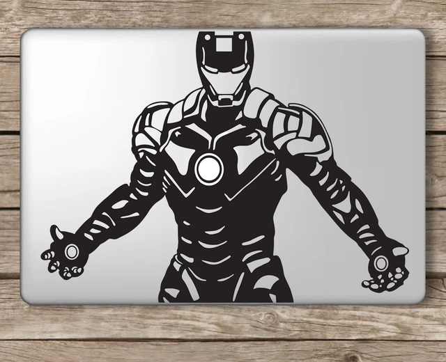 Ironman Vinyl Decal Sticker For MacBook Air Pro Mac 11" 13" 15"  & Car