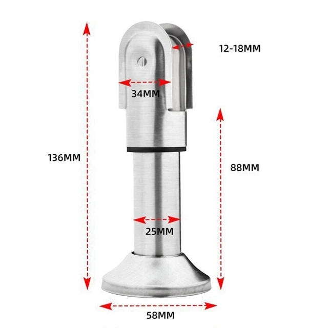 Support De Siège De Bateau En Acier Inoxydable - Jambes Pivotantes 33cm - Pour Bancs Pliables