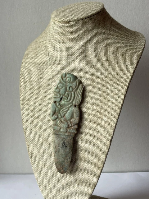 Ancient Precolumbian Olmec     Mezcala   Mayan  Ruler Lord