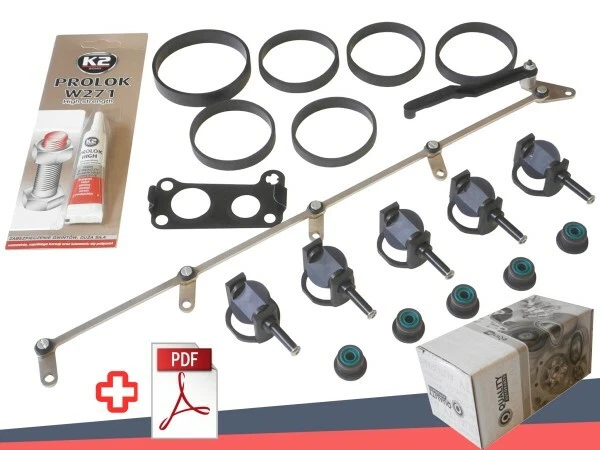 Kit Réparation Volets Tourbillons Acier Inox Pour Mercedes 2.7 CDI OM647/ OM612 - Compatible Classe C, E, CLK, ML Collecteur Admission Mercedes 2.7 CDI
