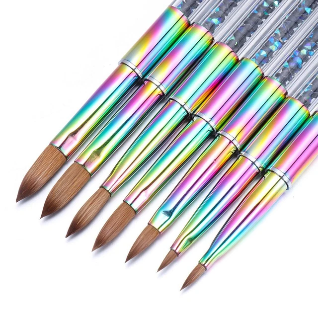 Aide au gel UV Manucure Sculpture Stylo Pinceau à ongles de vison Manucure