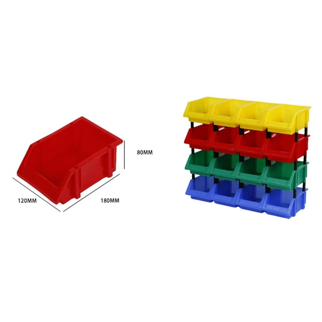 Boîte de rangement à outils étagères d'atelier robustes pour vis et pièces