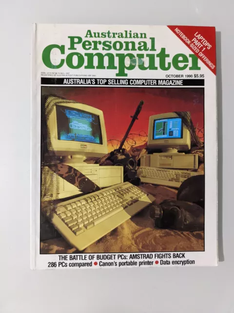 Australian Personal Computer APC Magazine AMSTRAD October 1990 retro pc mag
