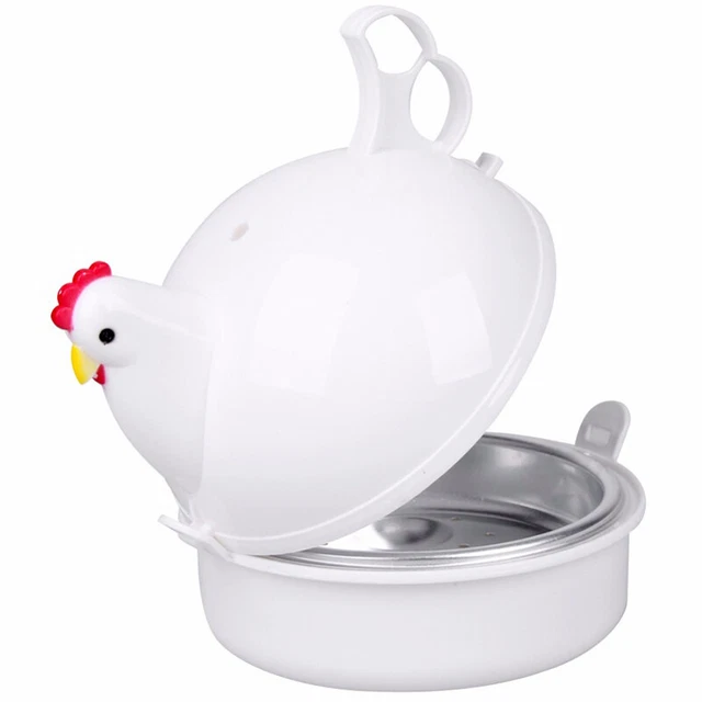 4 Egg Boiler Microwave Cooker Poacher Steamer Breakfast Kitchen Cooking Tool AU