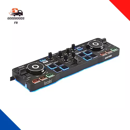 Djcontrol Starlight – Portable USB DJ Controller - 2 Tracks Avec 8 Pads