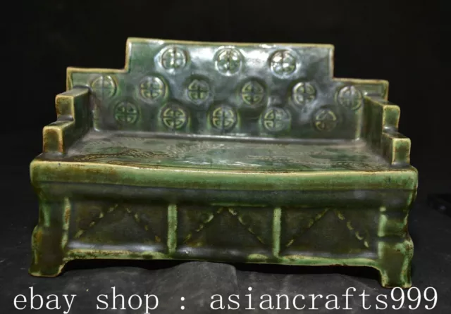 9.2" Markierte alte chinesische Song Ru Ofen Porzellan Mandarin Ente Stuhl