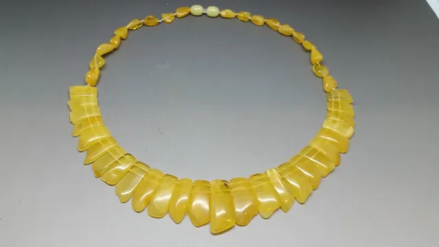 Beautiful Genuine Baltic Amber Cloepatra Necklace for Woman Yellow/Butterscotch