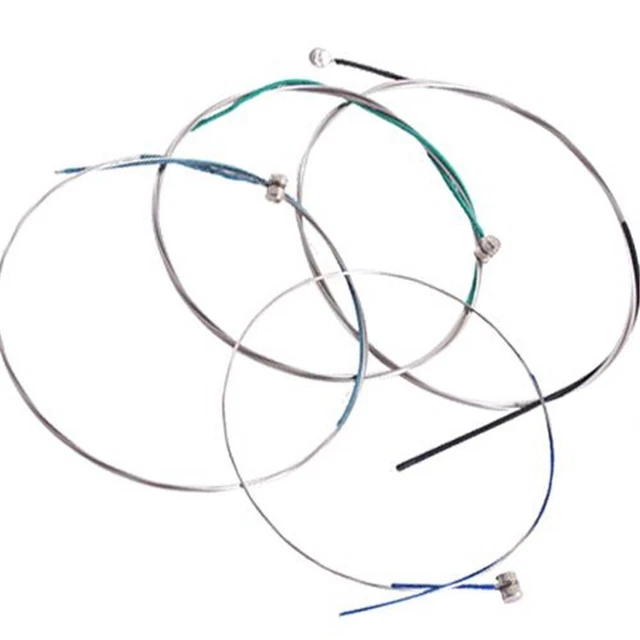 Cordes En Acier 5 Pièces, Son Brillant Et Clair, Réponse Rapide, Cordes