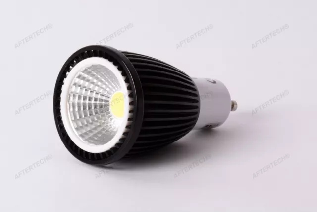 10x COB GU10 7w LAMPADINA LED 120° BIANCO CALDO 220V FARETTO DICROICA