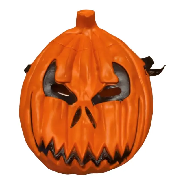Jack O Lantern Pumpkin Head Halloween Mask Dolgen Scary Creepy Evil