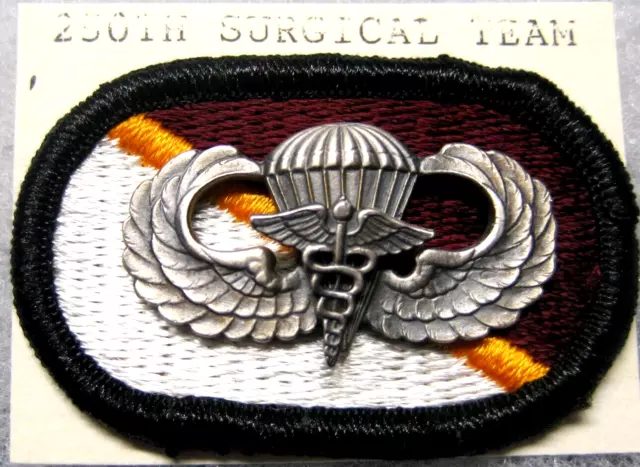 /Badge Army Parachute Wings 250th Surgical Team & oval