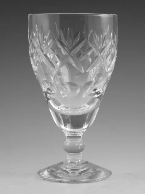 Royal Doulton Crystal - GEORGIAN Cut - Wine Glass / Glasses - 4 3/4" (1st)