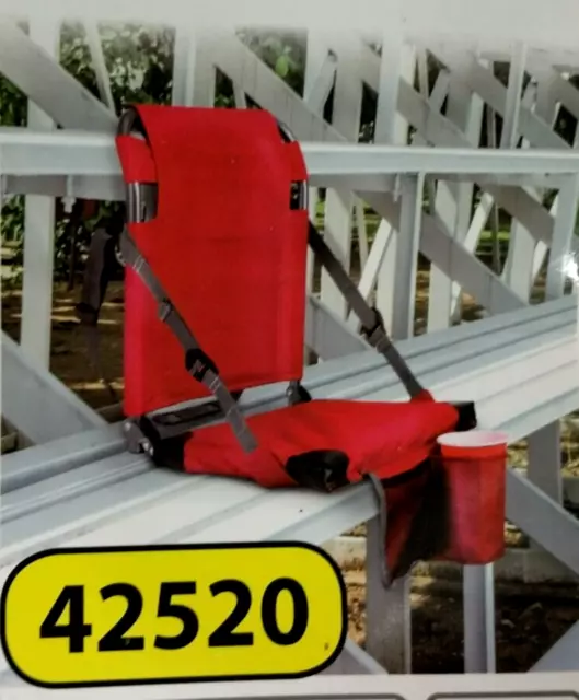 Stadium Seat RED Crane Folding Bleacher Sports Camping Chair Cup Holder