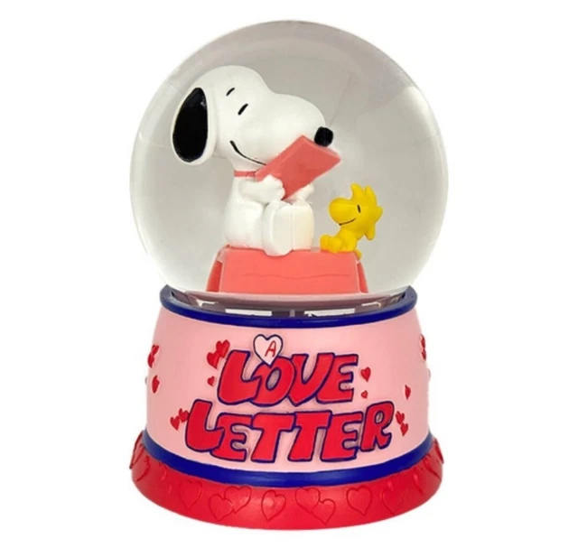 PEANUTS SNOOPY AND Woodstock Musical Snowglobe Valentine's 2025 NEW £66 ...