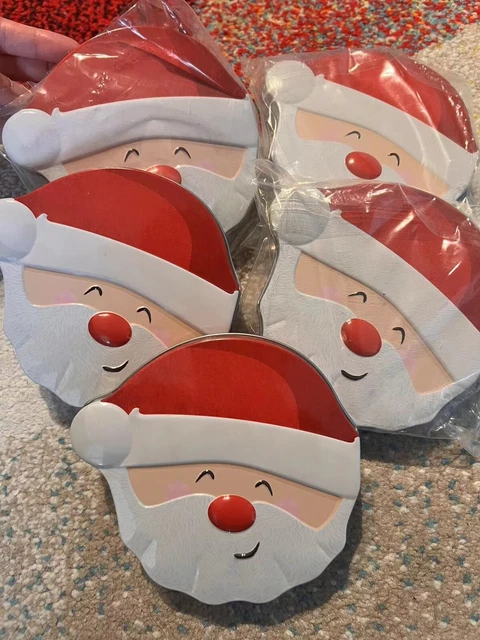 Empty! 5 Christmas Amazon Gift Card Holders Santa TIN ONLY