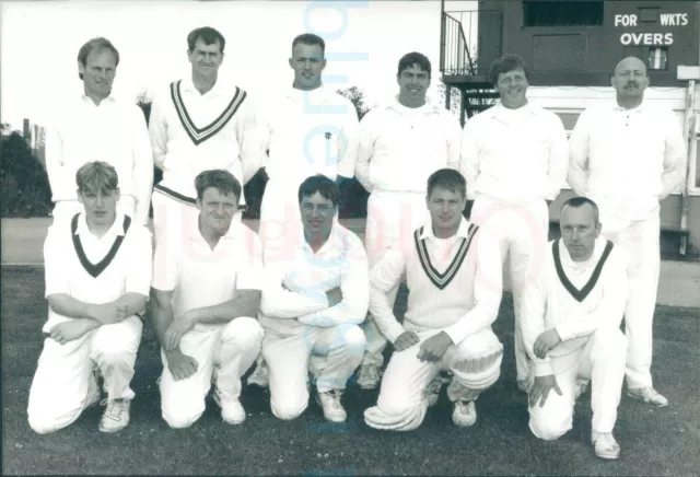 1997 Cricket Heslerton Team Scarborough news 10x6.7" Press photo