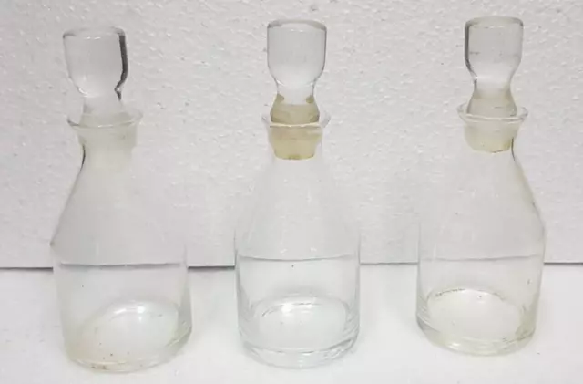 Botellas Vidrio Porta Aceite Vinagre Usados 3 Piezas Decoupage Hobby Cocina