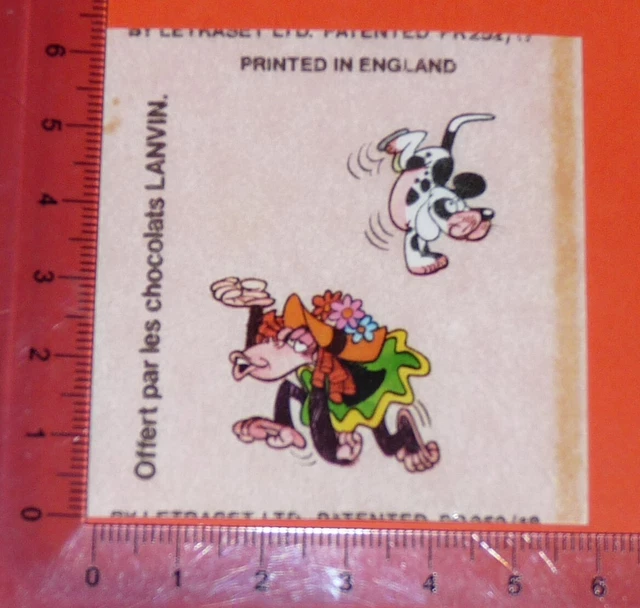 1977 Lanvin Chocolate Decal Decal For Circorama Circus Letterset
