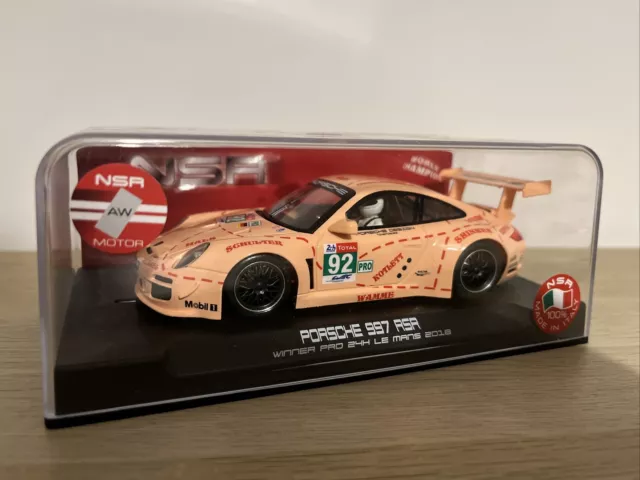 NSR NSR0154AW Porsche 997 Vincitore Pro Le Mans 2018 Maiale Rosa #92