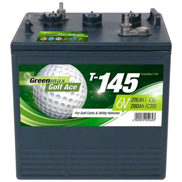 GreenMax Golf Ace T-145  6V 260Ah Golf Cart und Utility Vechicle Batterie