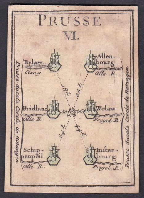 1780 Prussia Preußen Sepopol playing card carte a jouer Spielkarte cards cartes
