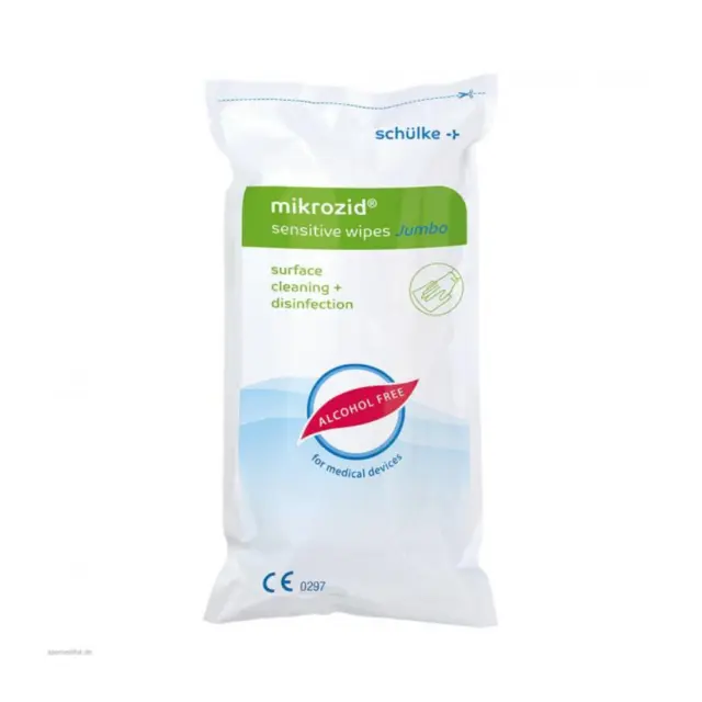 Schülke Microcid sensitive toallitas jumbo, paños desinfectantes - recarga | paquete