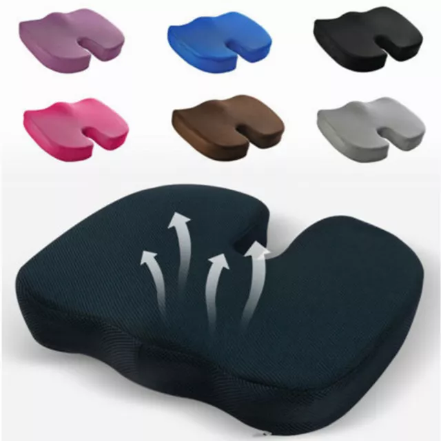 Memory Foam Chair Cushion Office Seat Pad For Relief Pain Tailbone Coccyx Pillow