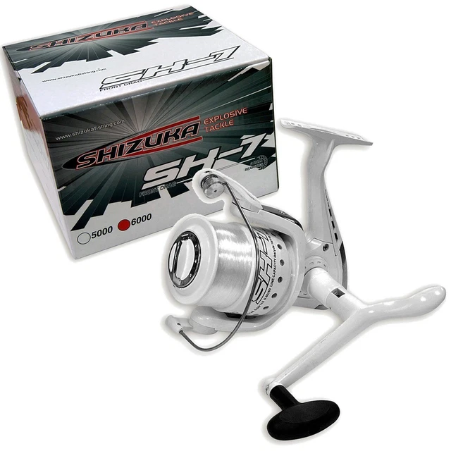 2 mulinelli SHIZUKA SK7 70 Sea Large LINEAFFE da pesca da spiaggia con filo bianco