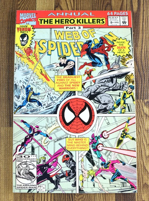 1992 Marvel Comics Web Of Spider-Man Annual #8 VF/VF+