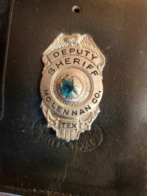 Original 1964 era McLennan county Texas deputy mini badge Obselete