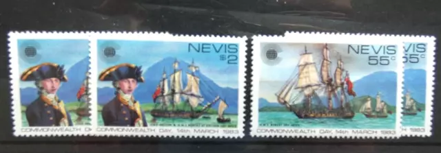 Nevis 1983 barcos, barcos Mi-N.o 88 -89** - Estampillada sin montar o nunca montada 2x