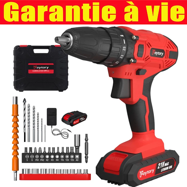 Perceuse visseuse sans fil Mac Allister MSDD18-Li-2 18V-2x1,5Ah | Castorama