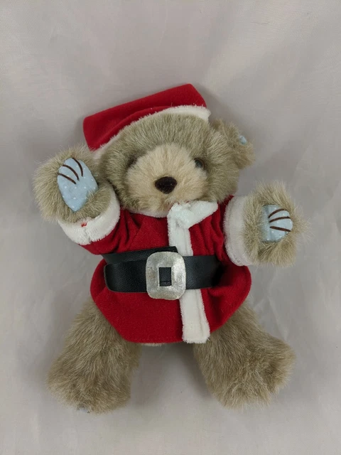 GIBSON CHRISTMAS TEDDY Bear Plush Santa Claus Outfit 8" 1990 Stuffed ...