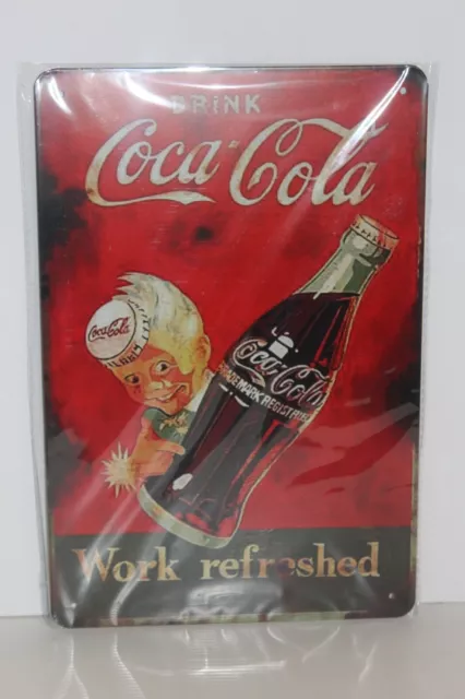 CCMS30 Coca - Cola Metal Sign 30 cm H X 20 cm W New