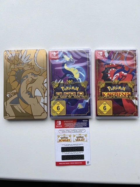 Pokémon Karmesin Und Pokémon Purpur Doppelpack Edition POKÉMON KARMESIN UND Purpur Doppelpack Edition mit SteelBook Nintendo