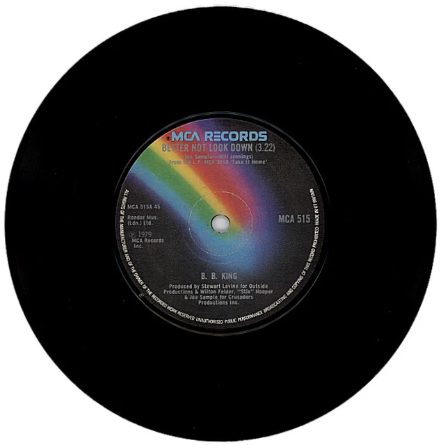 B. B. KING "BETTER NOT LOOK DOWN c/w HAPPY BIRTHDAY BLUES" 1979 R&B / BLUES