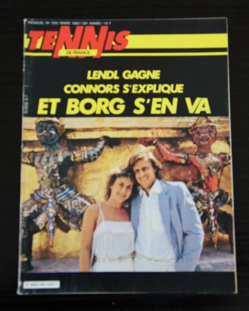 MAGAZINE TENNIS DE FRANCE n°374 Juin 1984 vintage + Poster Noah Lendl McEnroe EUR 10,00 - FR