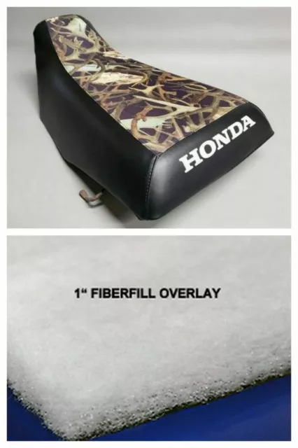HONDA TRX300 Seat Cover Fourtrax 300 Repair Kit  Foam Overlay HORNZ & BLACK (ST)